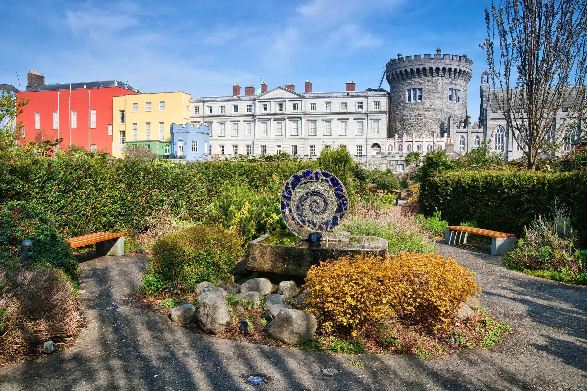 The Dubh Linn Gardens behind Dublin Castle