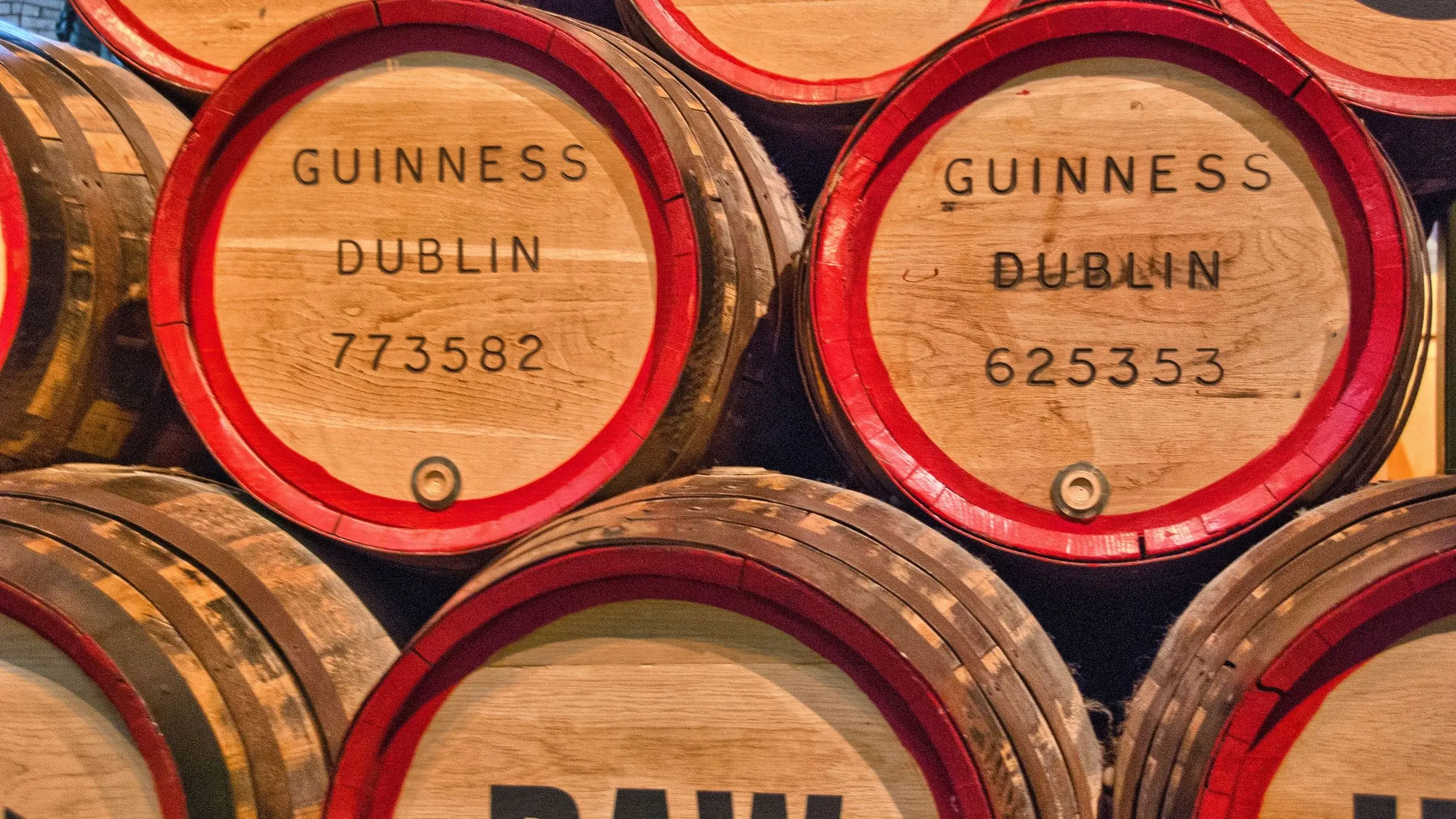 The exterior of the Guinness Storehouse building at St. James's Gate in Dublin
