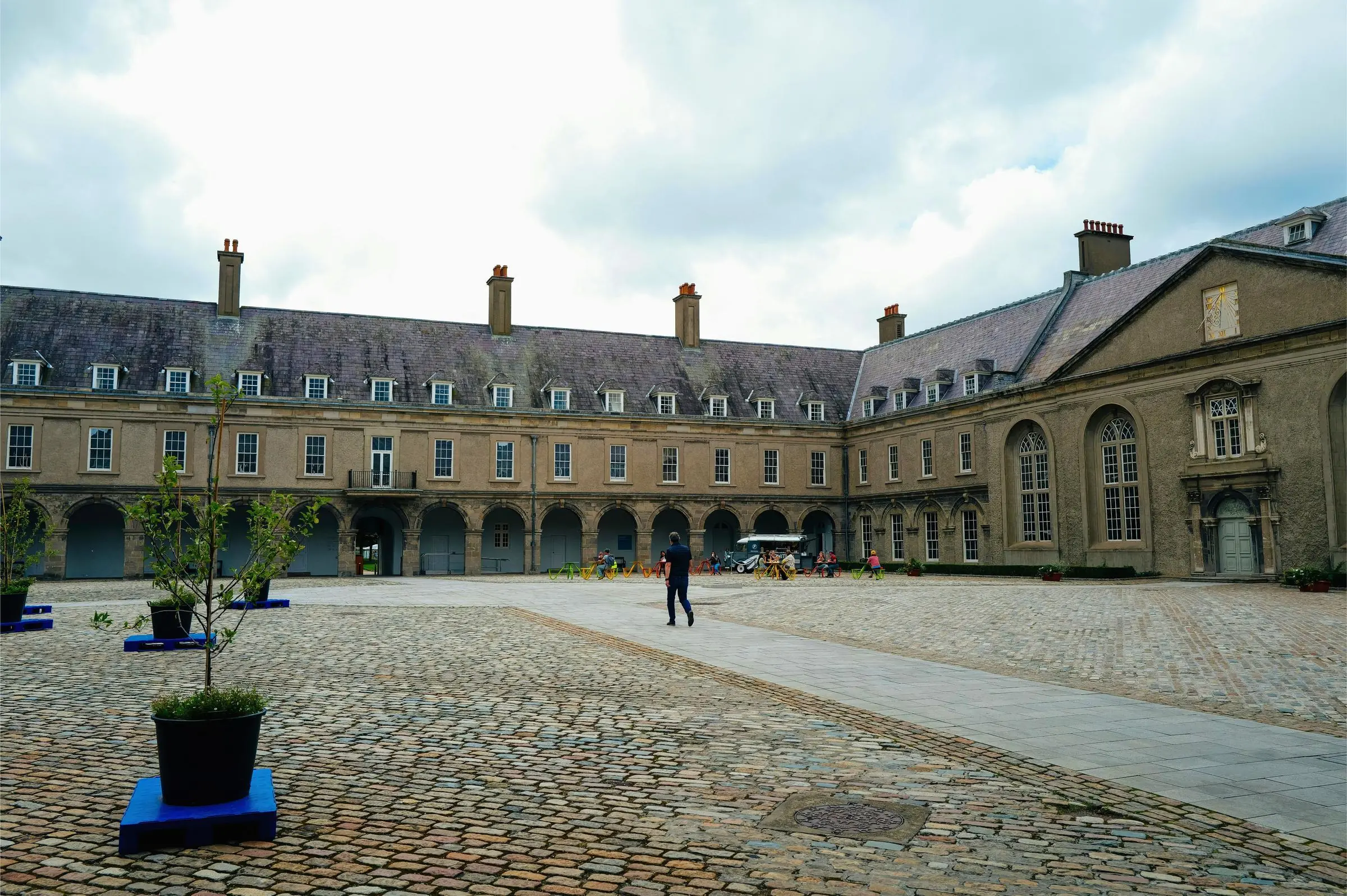 IMMA at Royal Hospital Kilmainham The courtyard of the Royal Hospital Kilmainham housing the Irish Museum of Modern Art