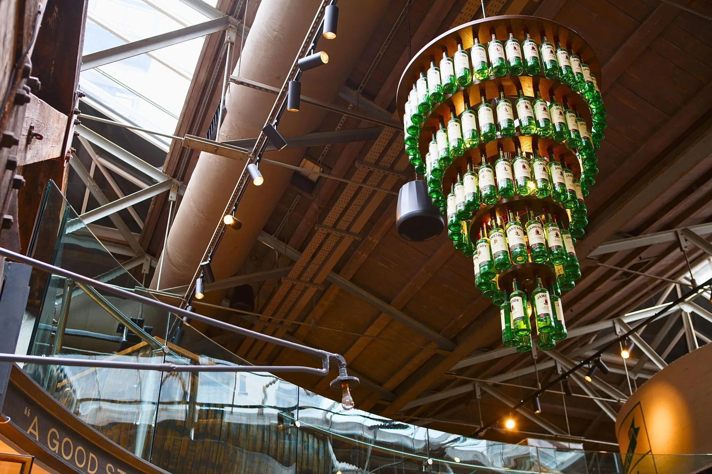 Jameson Bottle Chandelier