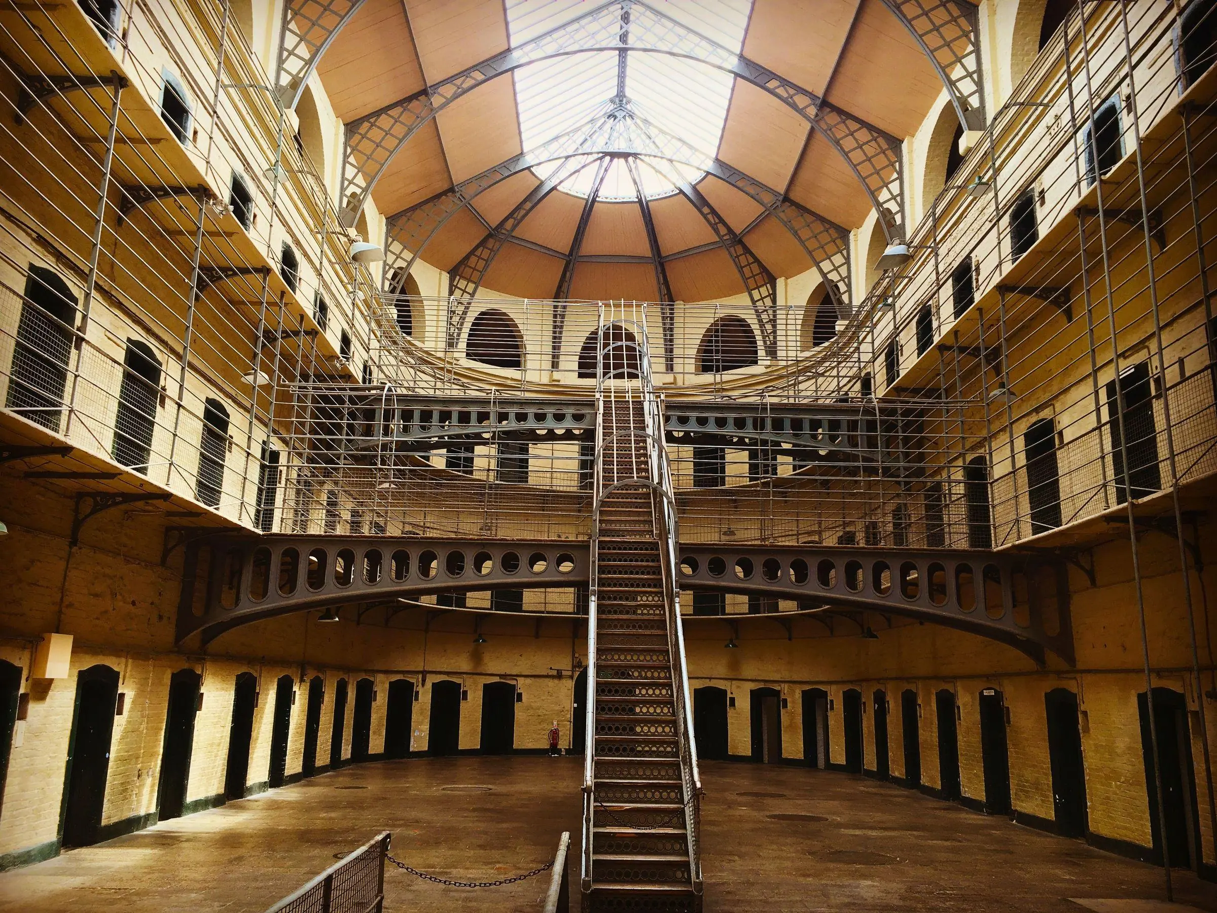 The interior of the Victorian East Wing at Kilmainham Gaol
