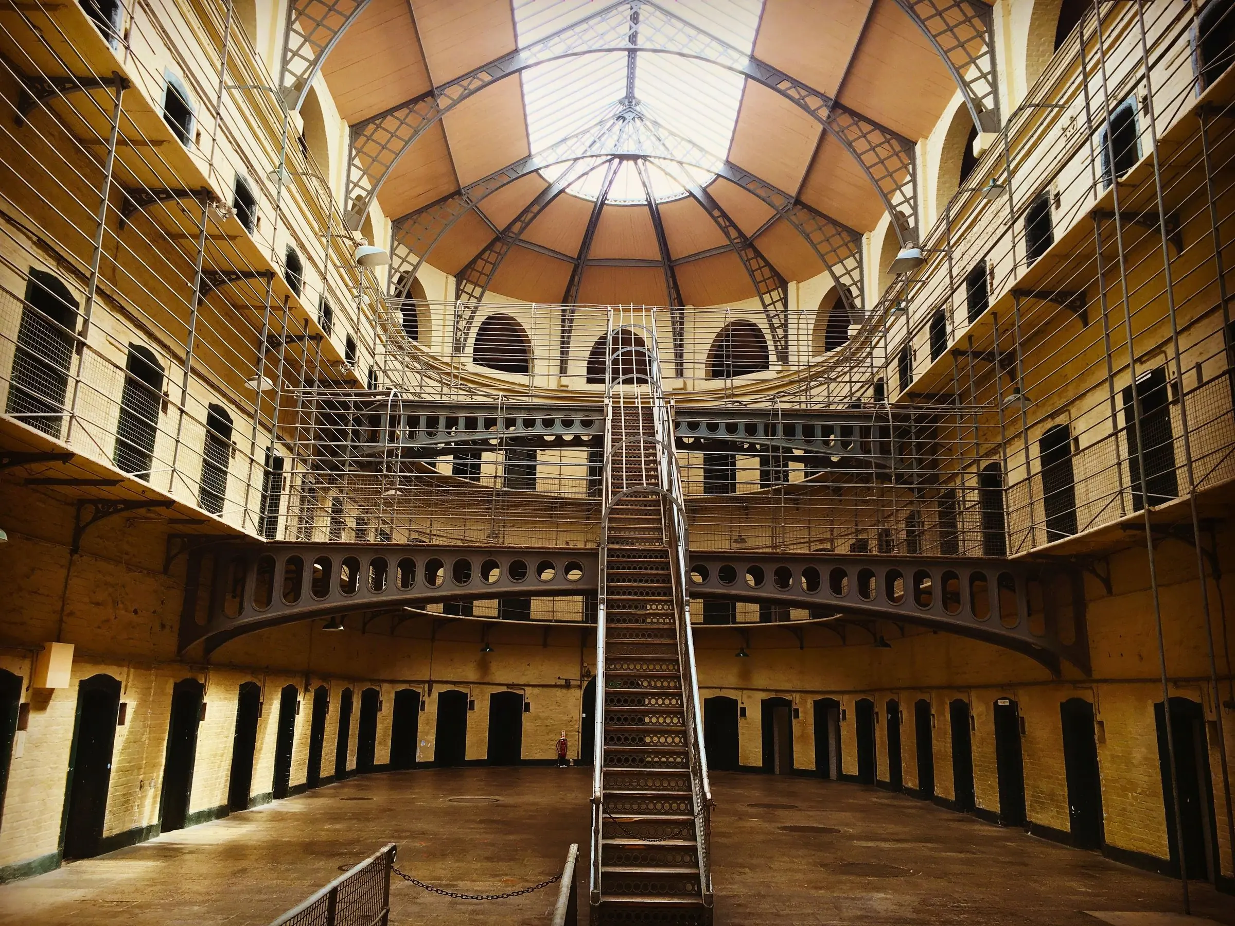 The interior of the Victorian East Wing at Kilmainham Gaol