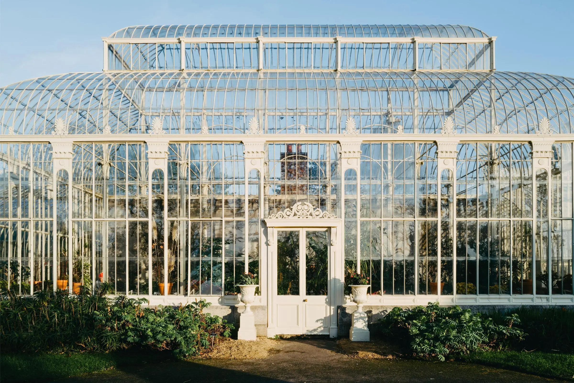 The historic Curvilinear Range glasshouse at the National Botanic Gardens in Dublin